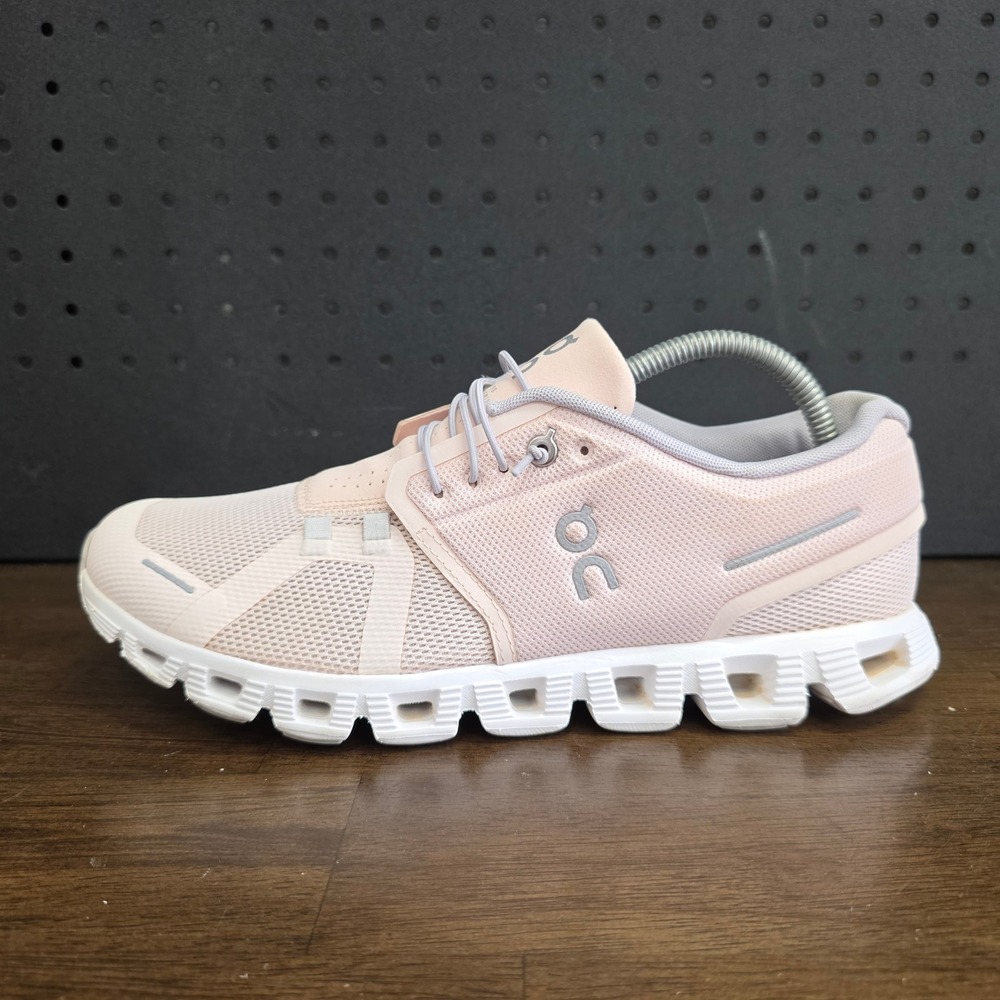 On Cloud Cloud 5 Running Shoes Women Size 10.5 Pink CloudTec Low Top Sneakers - Picture 9 of 11
